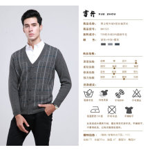 Yak Wool/Cashmere V Neck Pullover Long Sleeve Sweater/Clothing /Garment/Knitwear